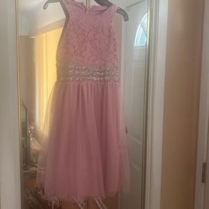 Pink formal girls dress